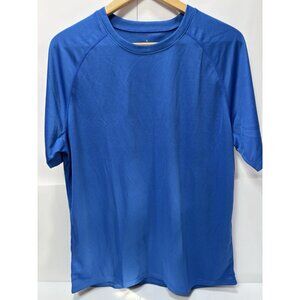 Blue Athletic T-Shirt Short Sleeve Sweat-Wicking Workout Shirt Large -New